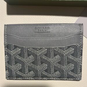 Goyard Saint Sulpice Black and Gray Card Holder